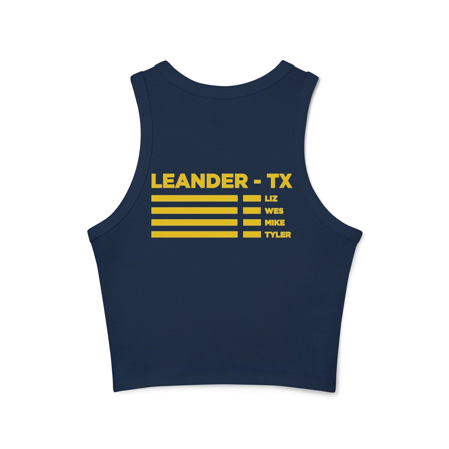 GMCF TTG Navy Women's Micro Rib Racer Tank Top