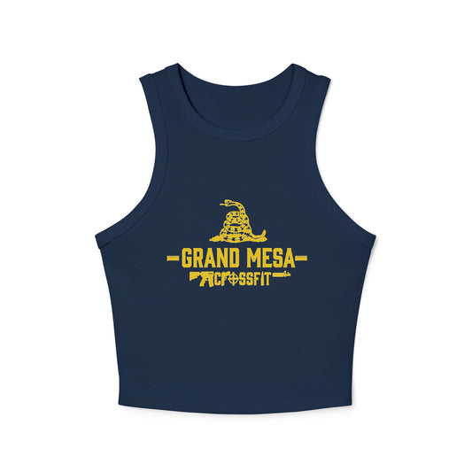 GMCF TTG Navy Women's Micro Rib Racer Tank Top